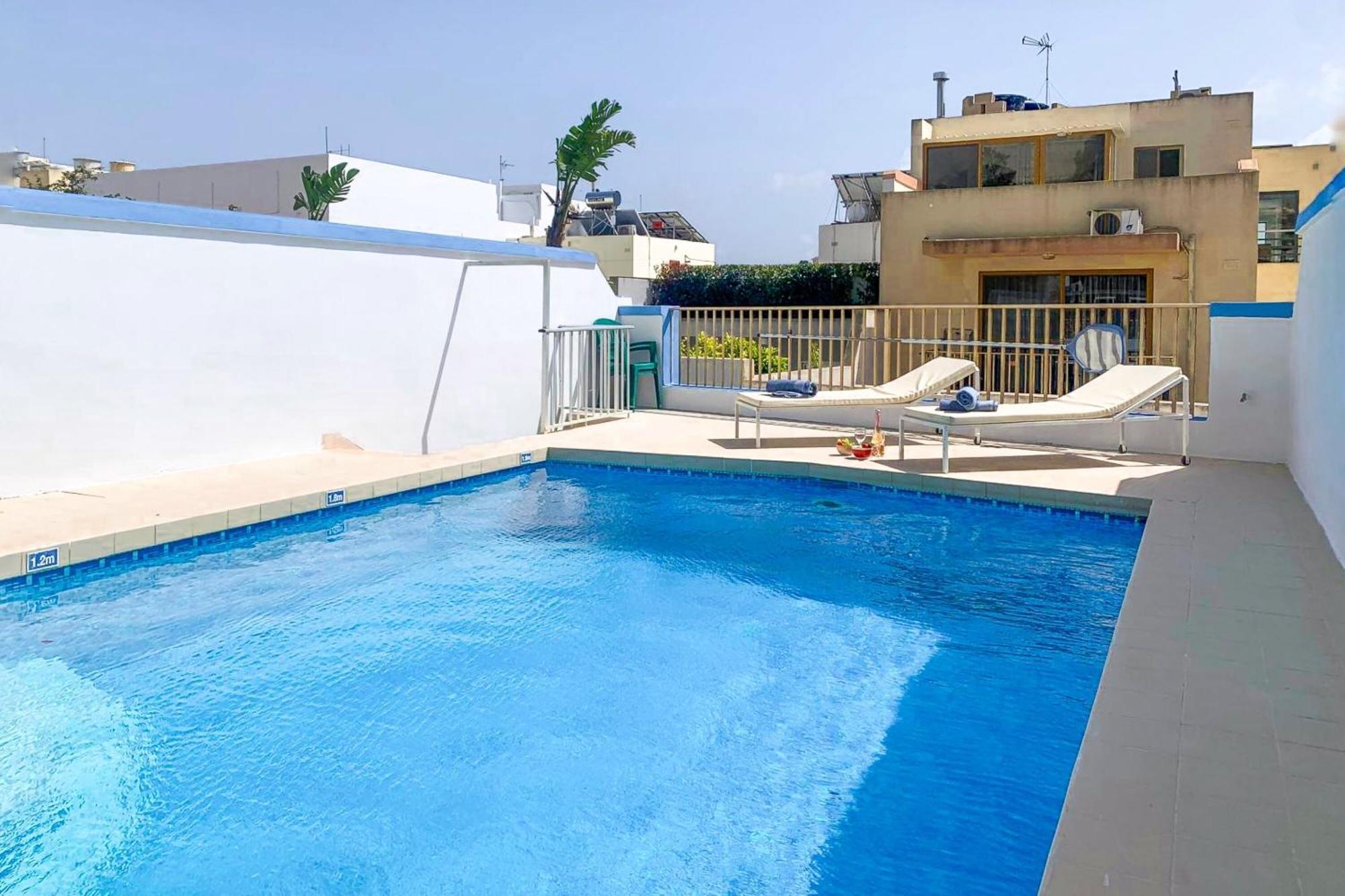 Pool & Sea Merill Apartments Mellieħa Eksteriør billede