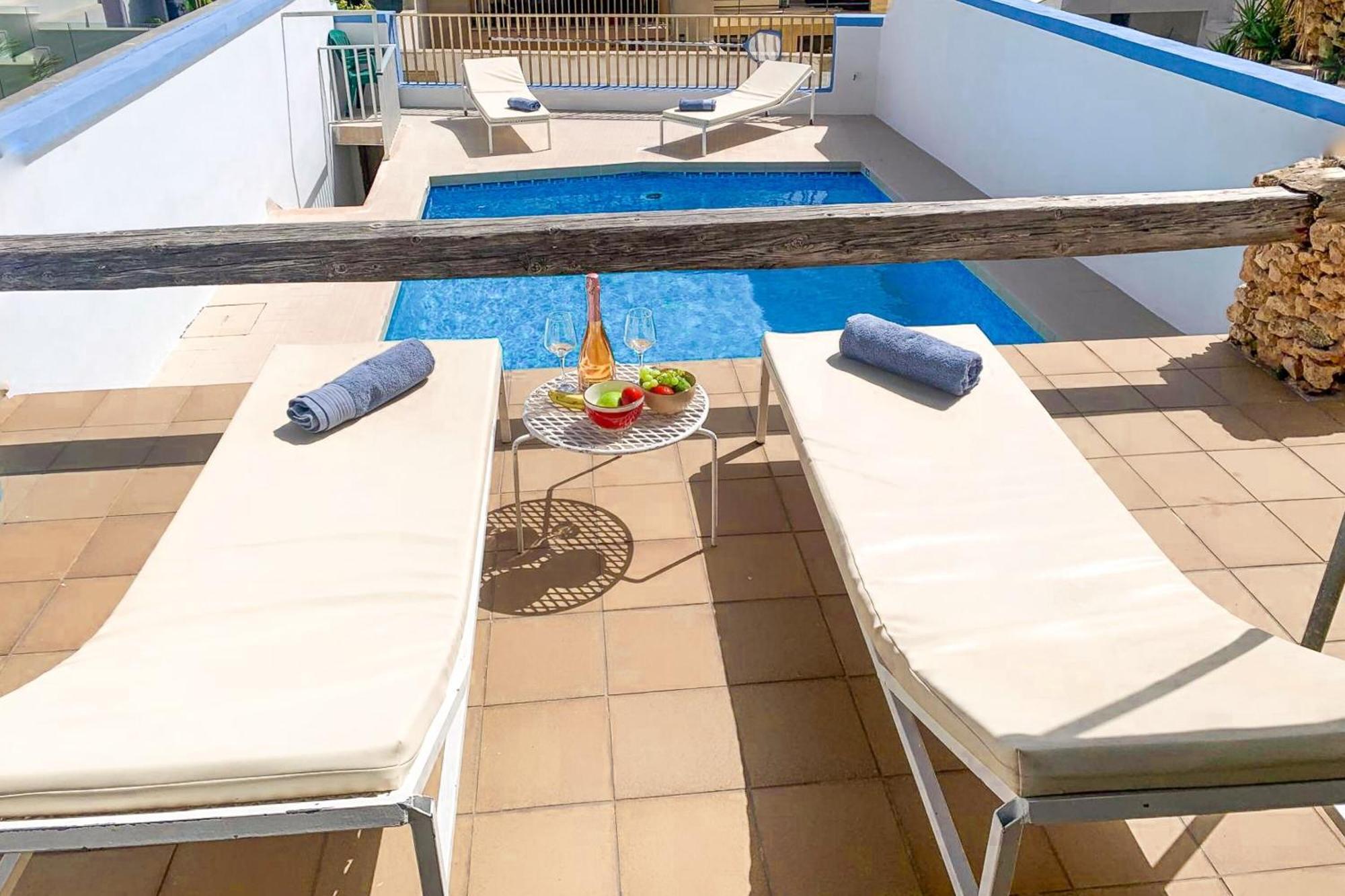 Pool & Sea Merill Apartments Mellieħa Eksteriør billede